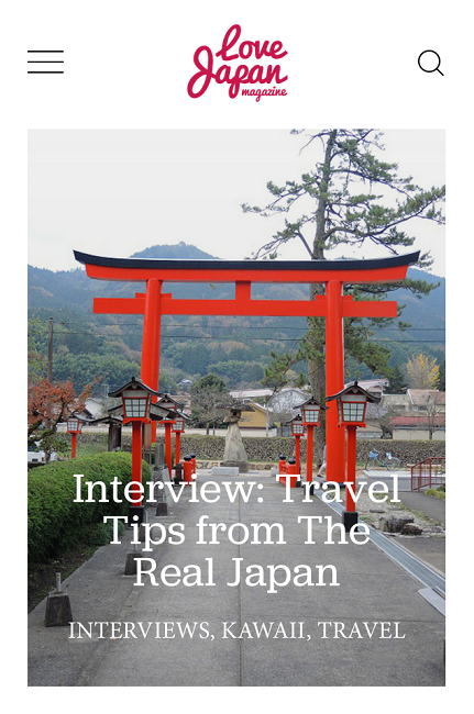 LoveJapanMagInterviewSM Interview with Love Japan Magazine