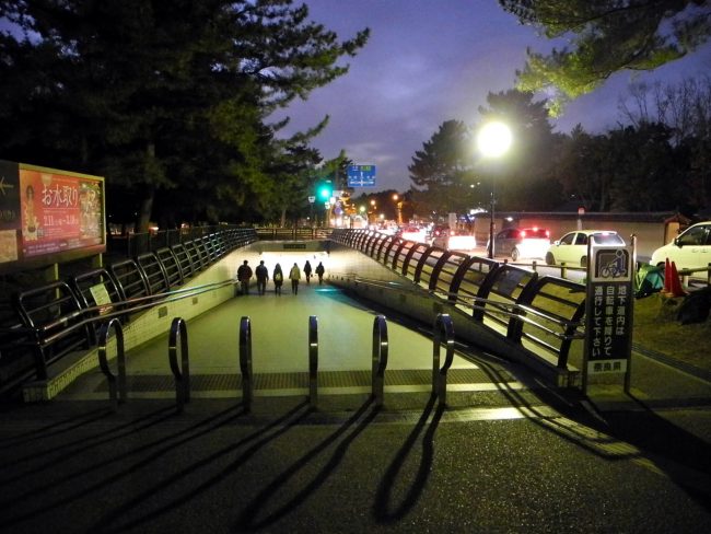 Subway Entrance at Dusk Nara Park