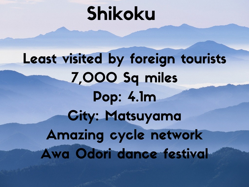 Shikoku facts and figures The Real Japan Rob Dyer