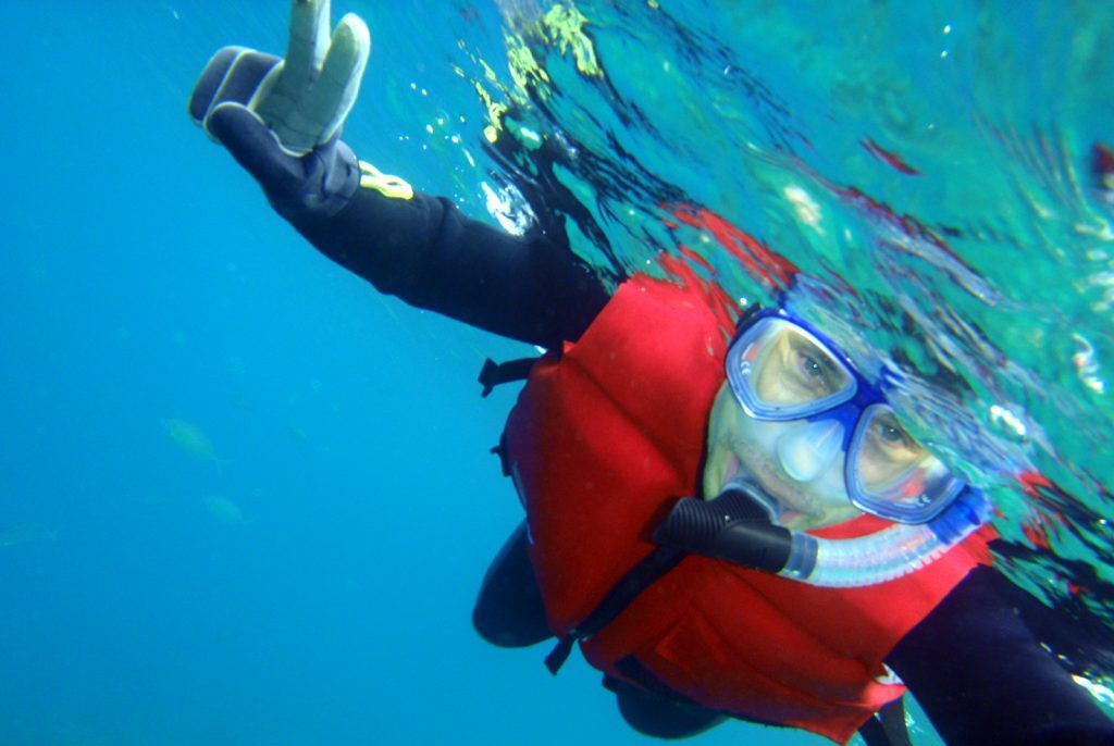 Rob Dyer snorkeling Okinawa The Real Japan