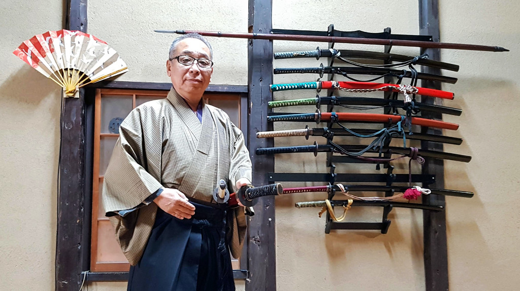 Samurai Juku Akihiko Kawata (1) samurai sword experience Kyoto Samurai Juku The Real Japan Rob Dyer