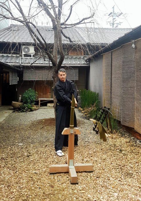 Samurai Juku courtyard (2) samurai sword experience Kyoto Samurai Juku The Real Japan Rob Dyer