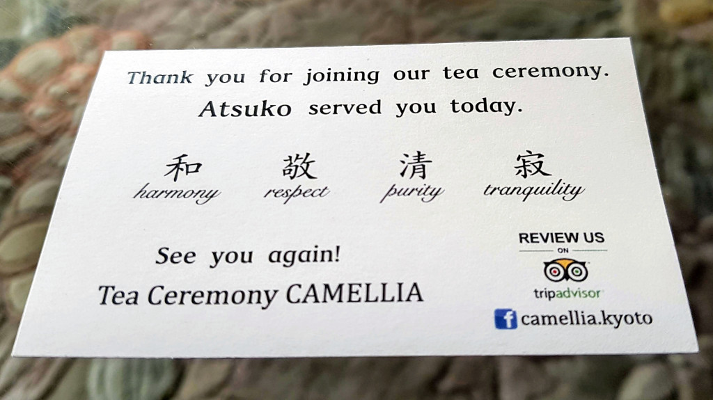 Camellia Japanese Tea Ceremony Kyoto The Real Japan Rob Dyer