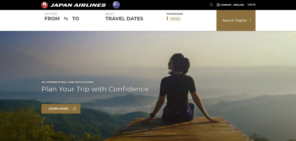 Japan Airlines site The Real Japan travel resources