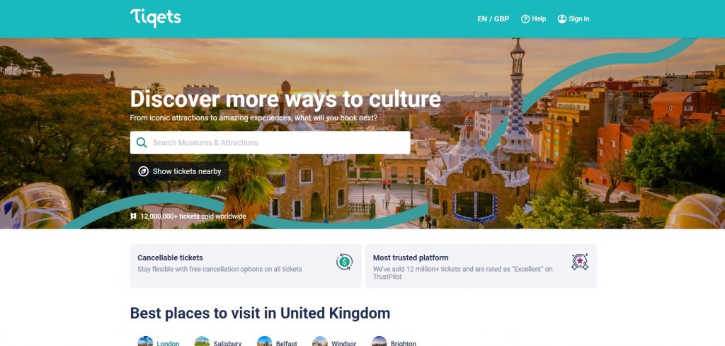 Tiqets site The Real Japan travel resources