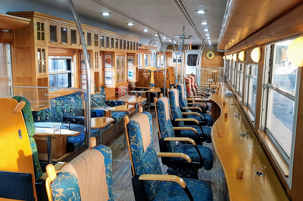 Japan by train - Ibutama train interior Ibusuki Kyushu