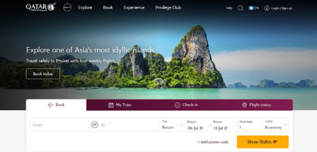 Qatar Airways site The Real Japan