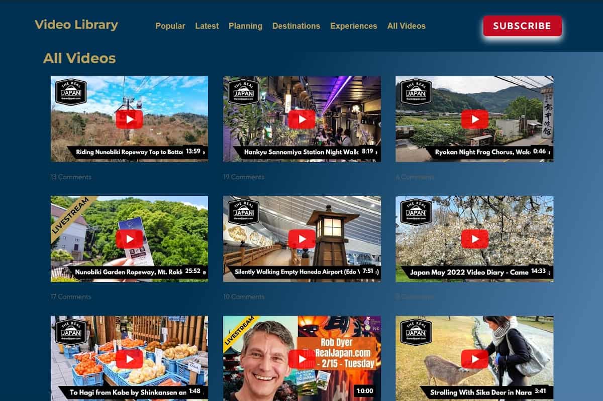 Video Library The Real Japan Rob Dyer