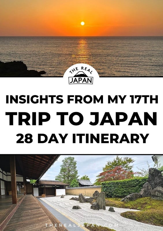 17th Trip to Japan itinerary The Real Japan Mats Franzen