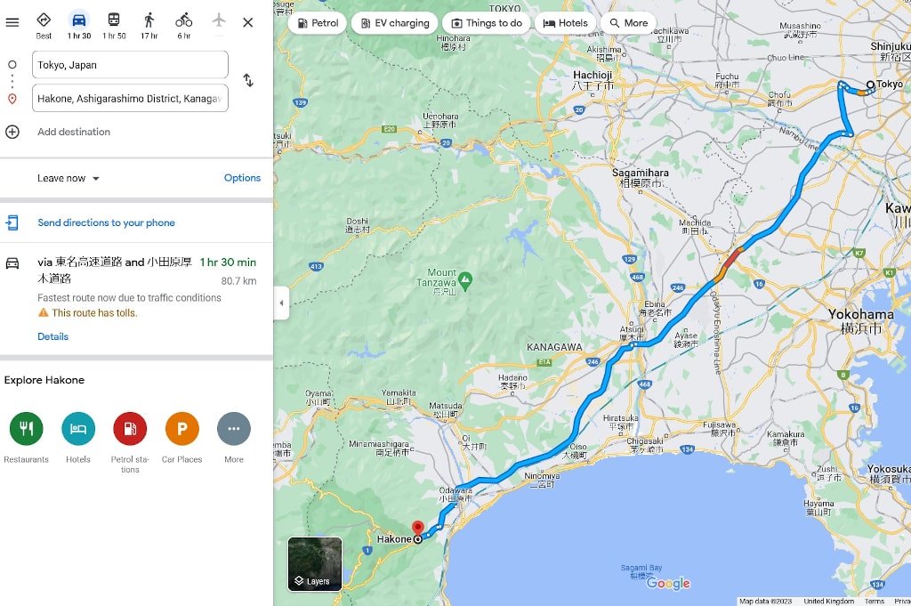 Driving in Japan Google Maps navigation The Real Japan