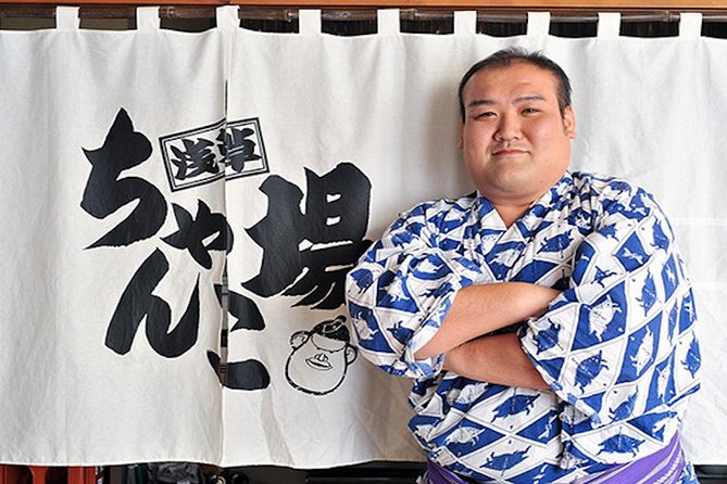 sumo experience Asakusa Ryogoku Walking Tour Sumo Wrestler