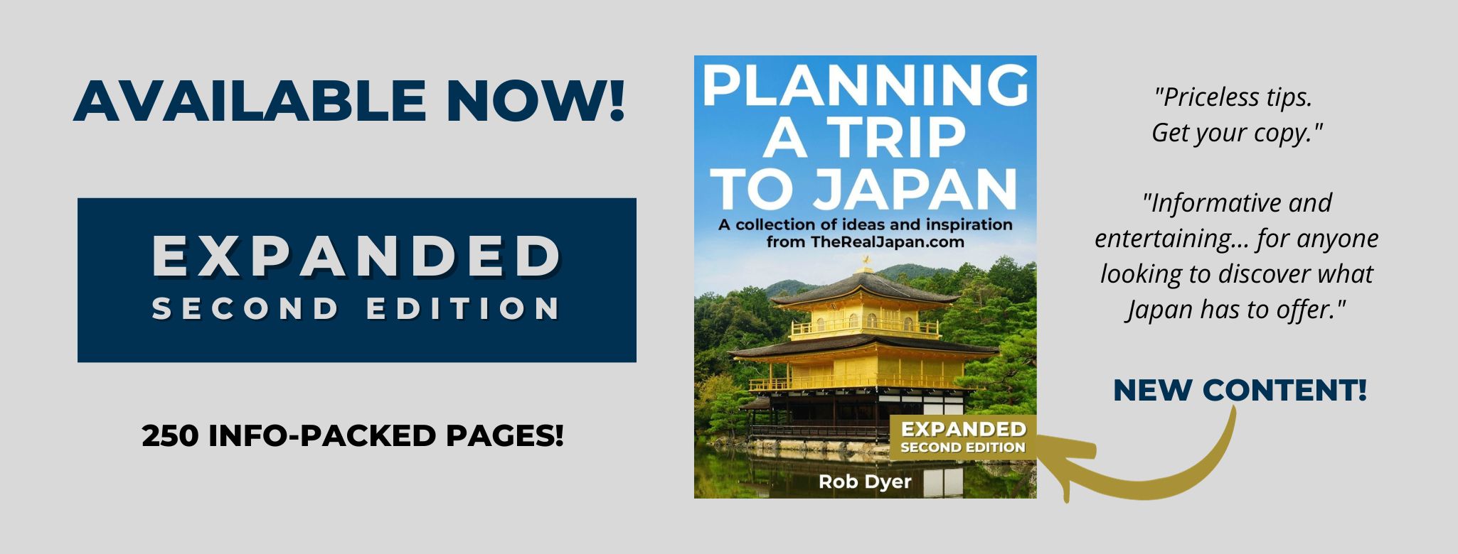 Planning ebook 2nd Edition banner The Real Japan Rob Dyer