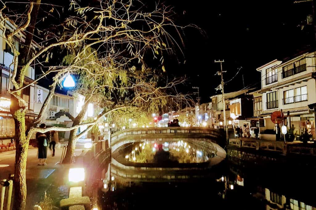 Kinosaki Onsen canal nighttime The Real Japan Rob Dyer