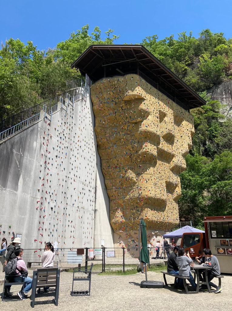 Hoshida Park climbing wall day trips from Kyoto The Real Japan