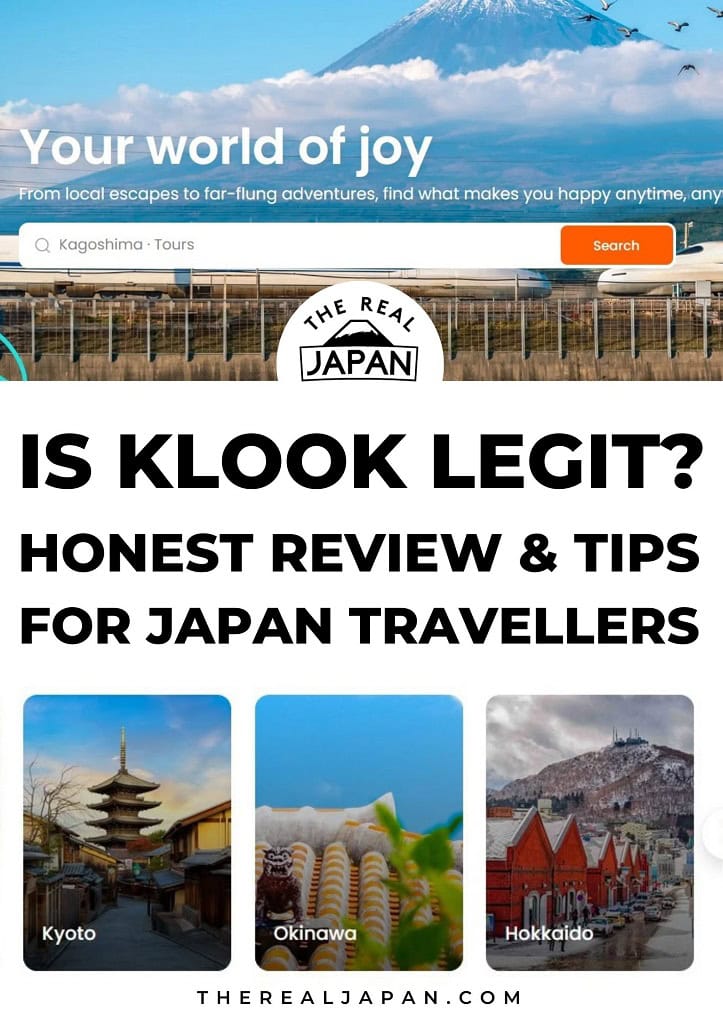 Is Klook Legit honest review & tips The Real Japan