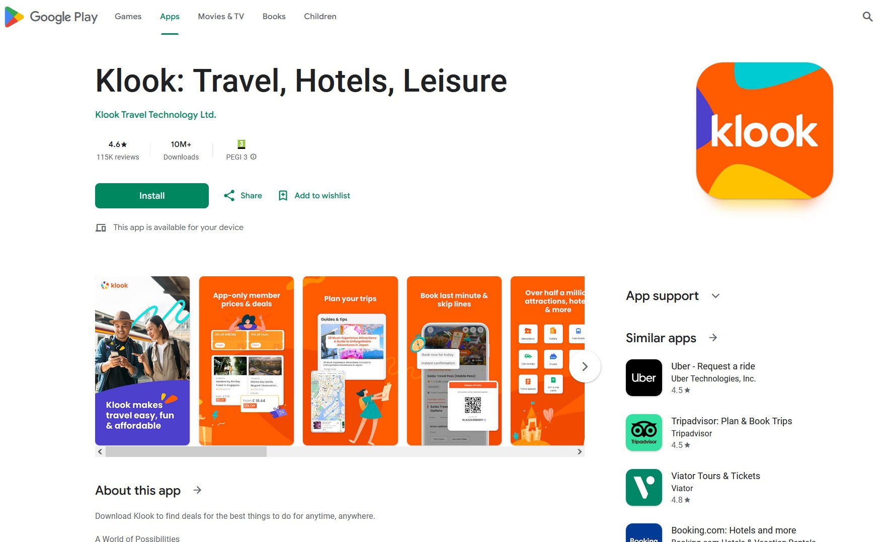 is Klook legit Klook app google play