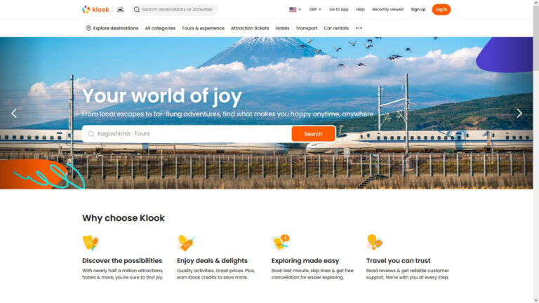 is Klook legit homepage featured