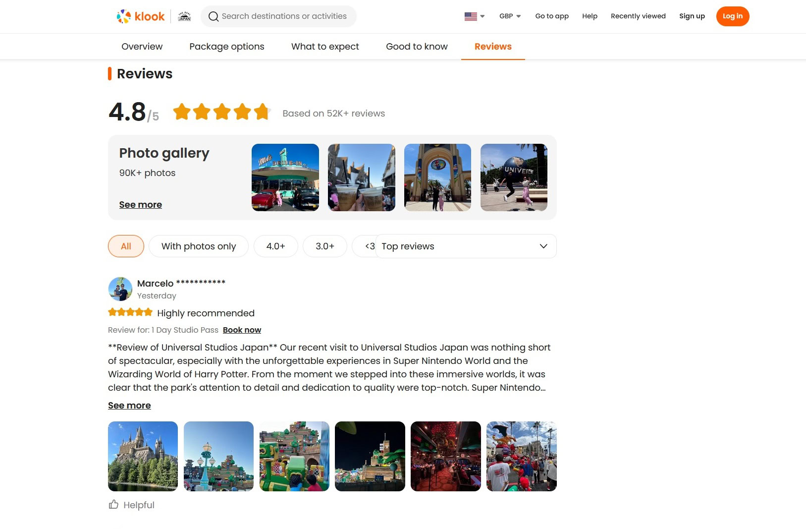 is Klook legit reviews usj