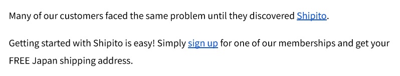 The Real Japan bulletin sponsorship text link example