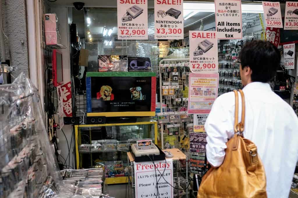 used gaming store Akihabara Tokyo