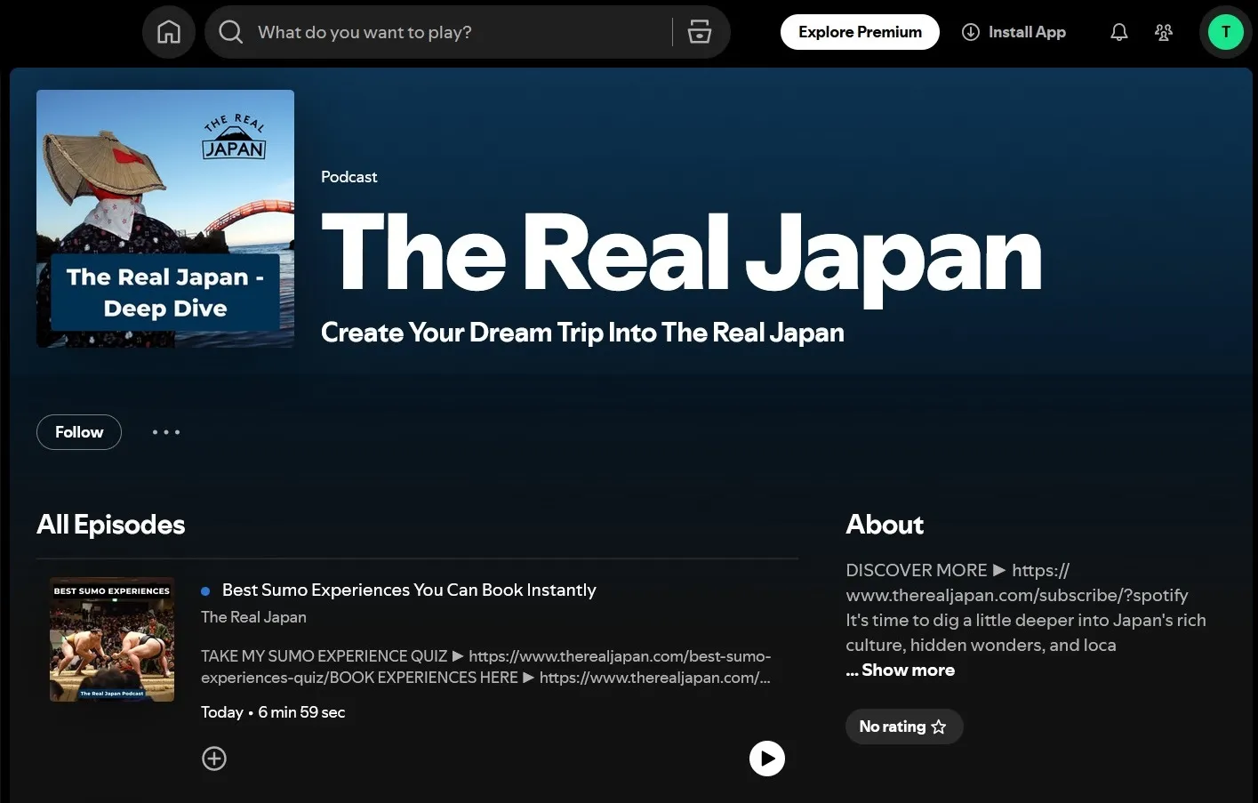 Spotify The Real Japan Podcast