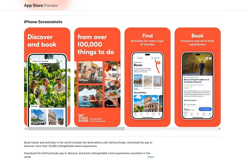 is getyourguide legit app apple ios