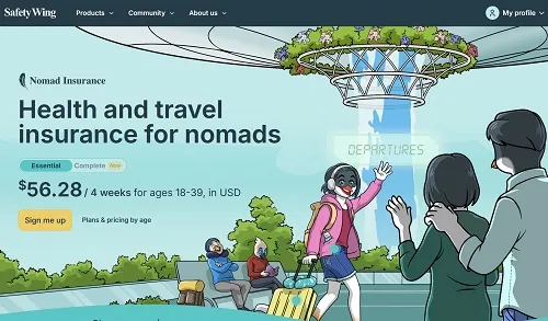Safety Wing travel insurance for nomads