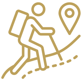 hiking-icon-gold