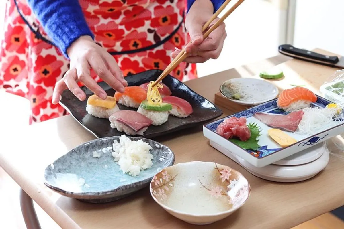 Pelago Kyoto sushi cooking class