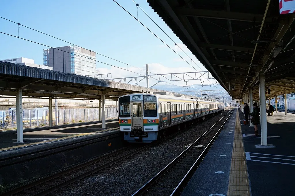 Tokyo to Mt Fuji by train Mishima Station